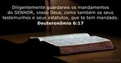 Deuteronômio 6:17