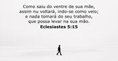 Eclesiastes 5:15