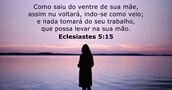 Eclesiastes 5:15