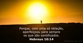 Hebreus 10:14