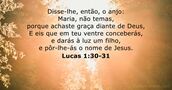 Lucas 1:30-31