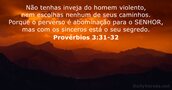 Provérbios 3:31-32