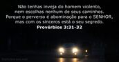 Provérbios 3:31-32