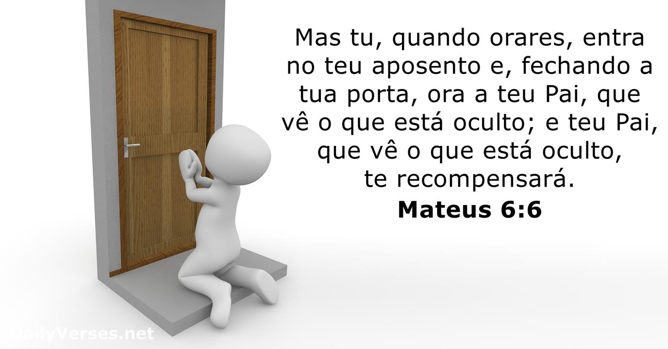 Mateus 6:1-5 “Tenham cuidado! Não pratiquem suas boas ações em público,  para serem admirados por outros, pois não receberão a recompensa de seu  Pai, que está no céu. Quando ajudarem alguém necessitado