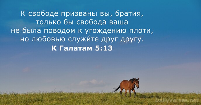 К Галатам 5:13