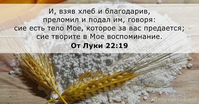 От Луки 22:19