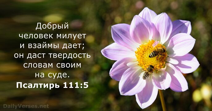 Псалтирь 111:5