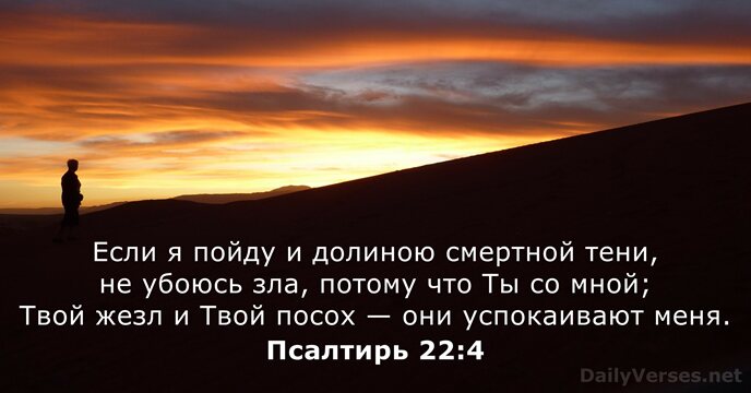 Псалтирь 22:4