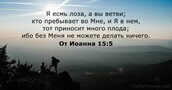 От Иоанна 15:5