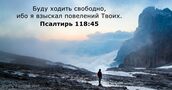 Псалтирь 118:45
