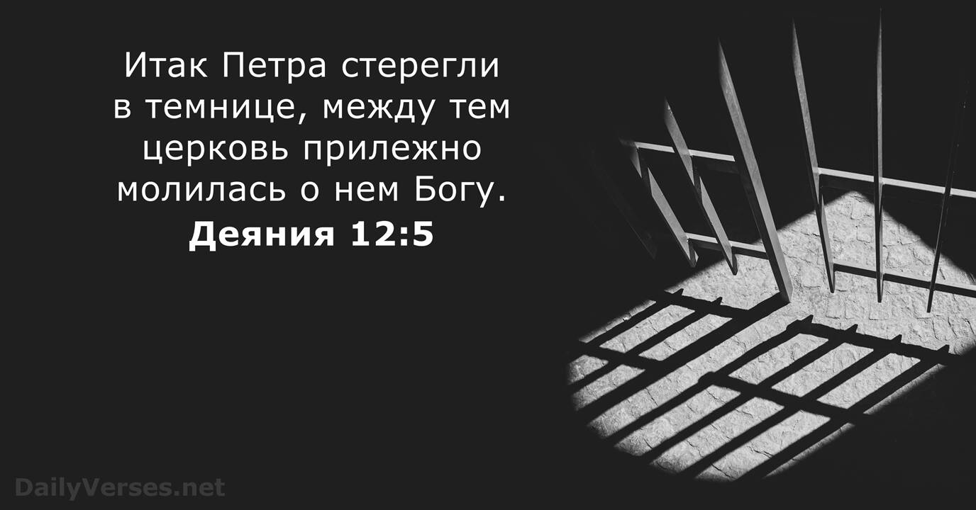 Деяния 12:5 - Библейский стих - DailyVerses.net