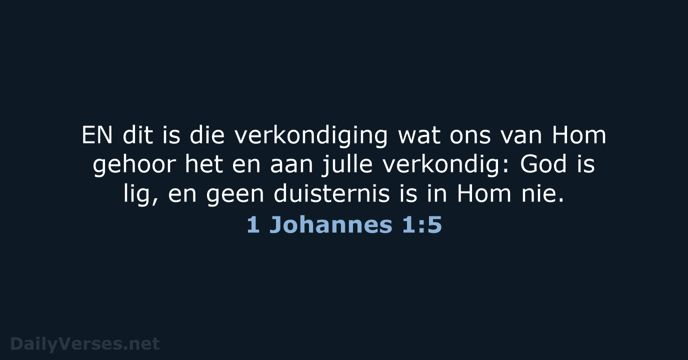 1 Johannes 1:5 - AFR53