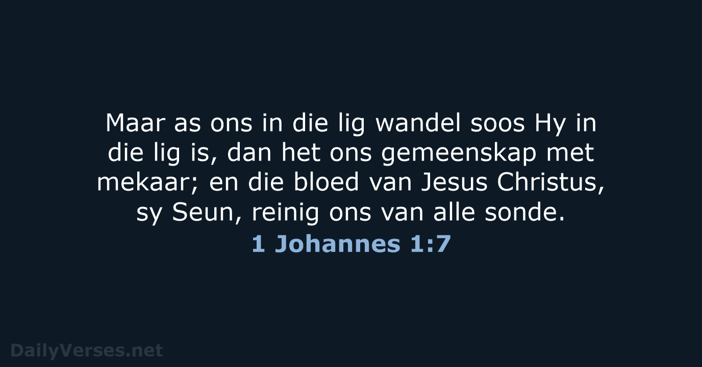 1 Johannes 1:7 - AFR53