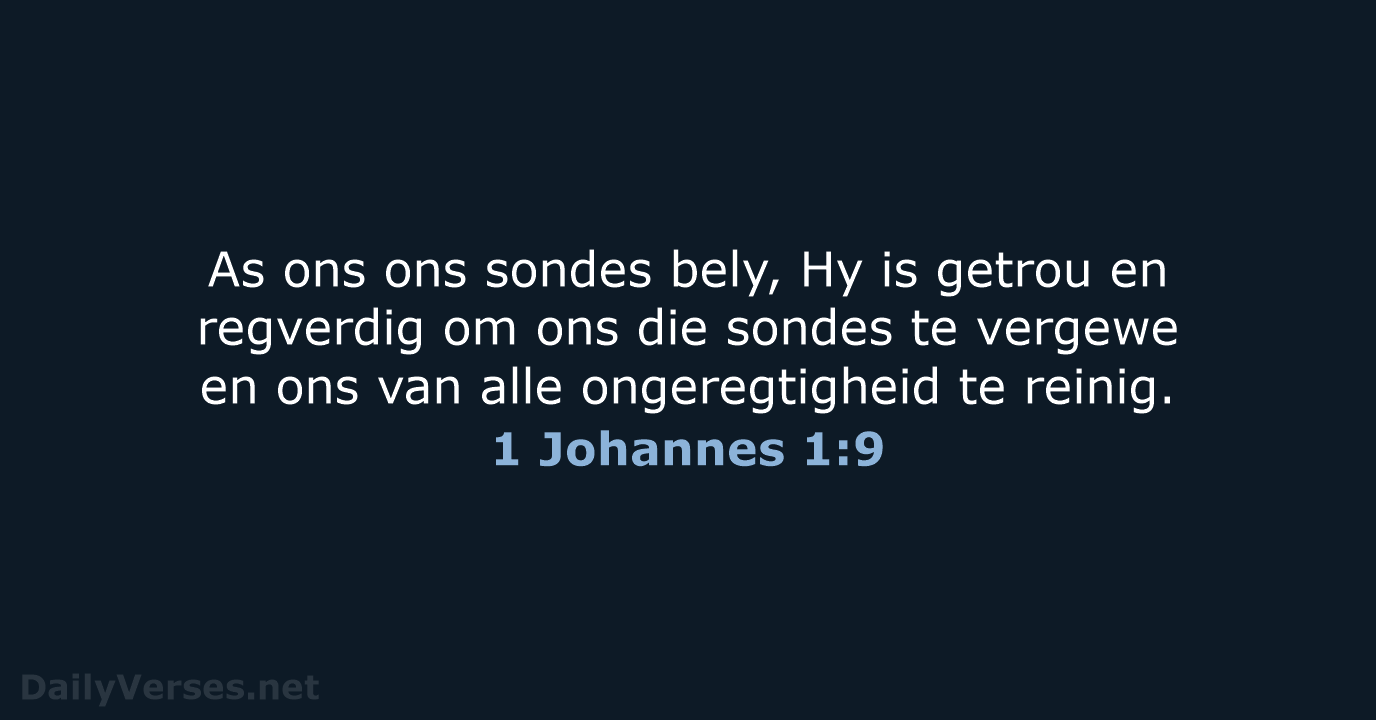 1 Johannes 1:9 - AFR53