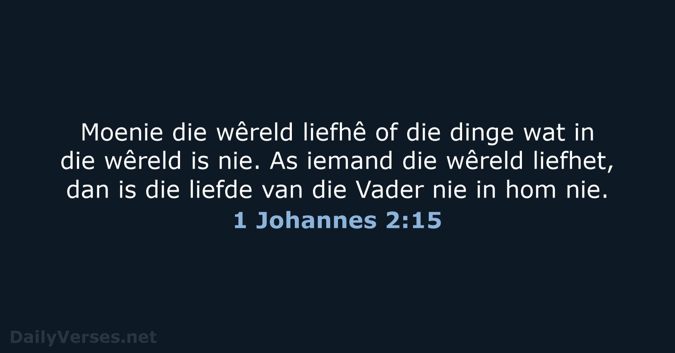 1 Johannes 2:15 - AFR53