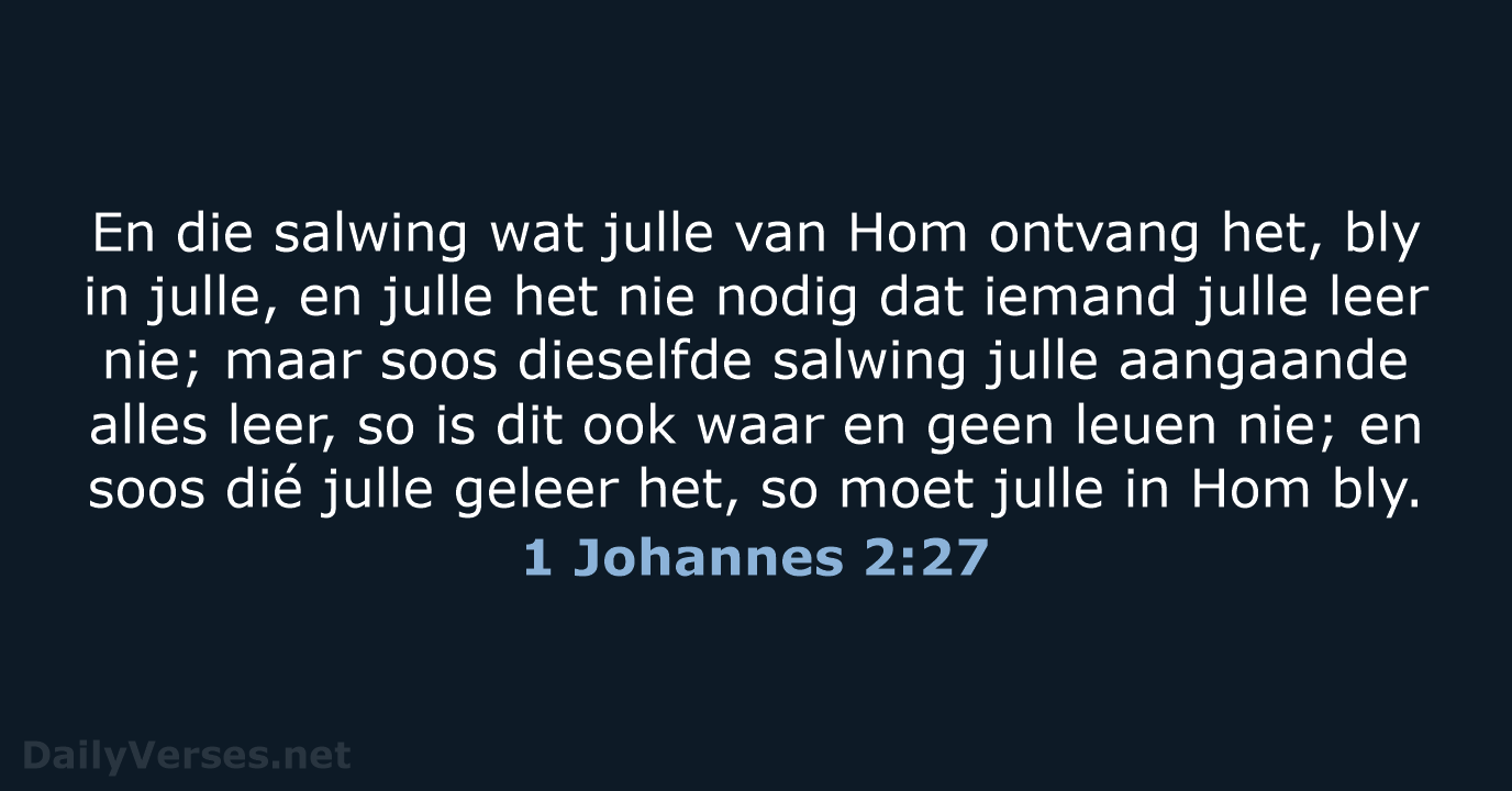 1 Johannes 2:27 - AFR53