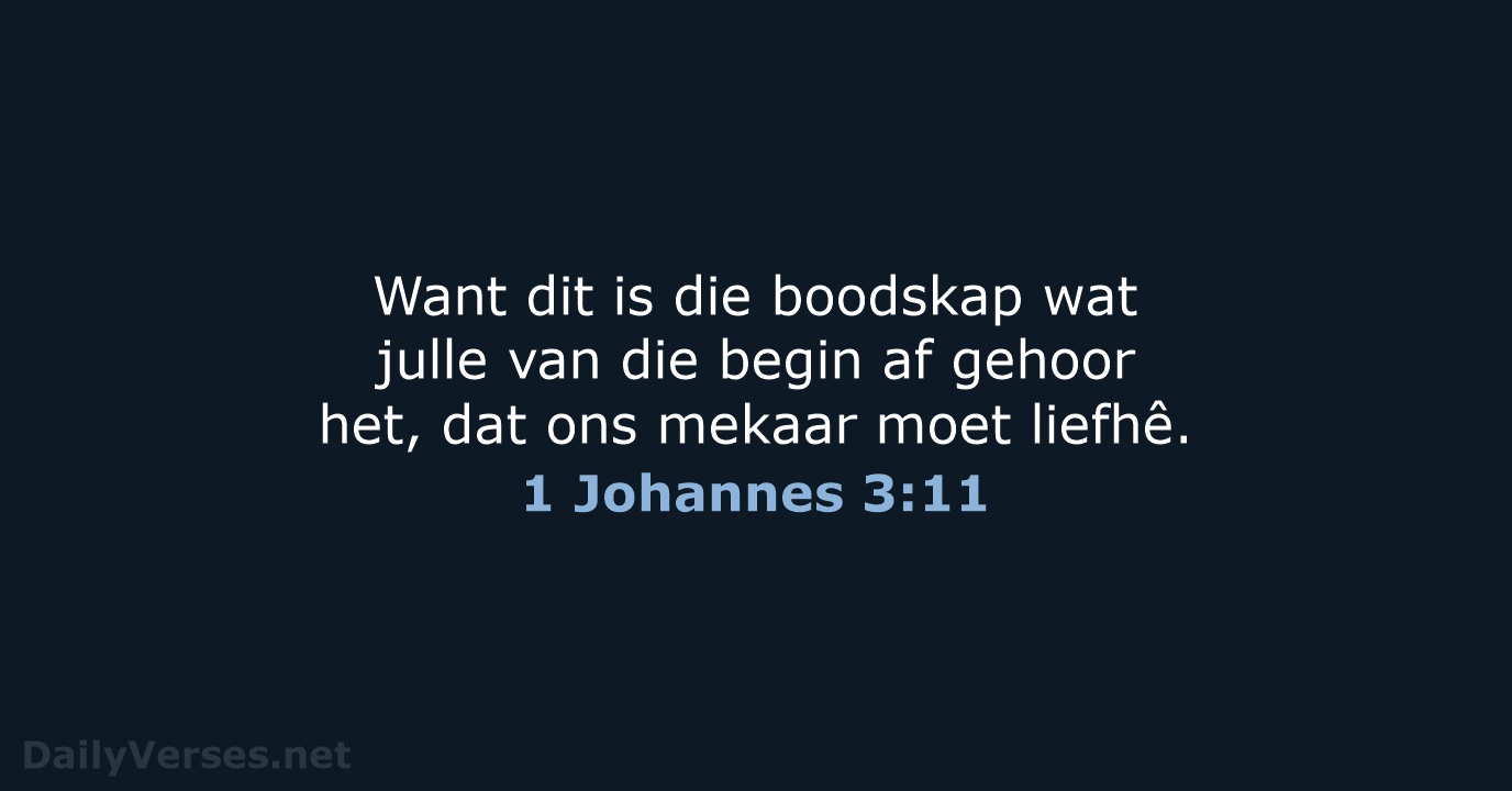 1 Johannes 3:11 - AFR53