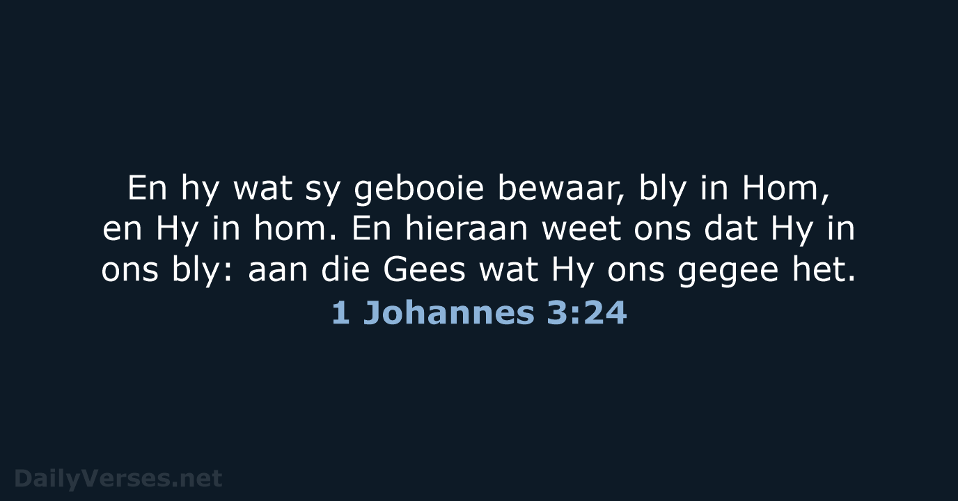 1 Johannes 3:24 - AFR53