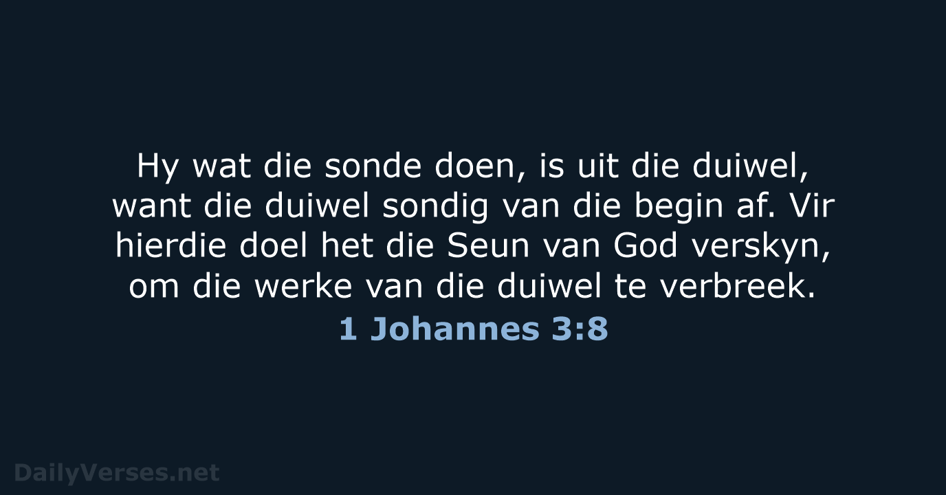 1 Johannes 3:8 - AFR53