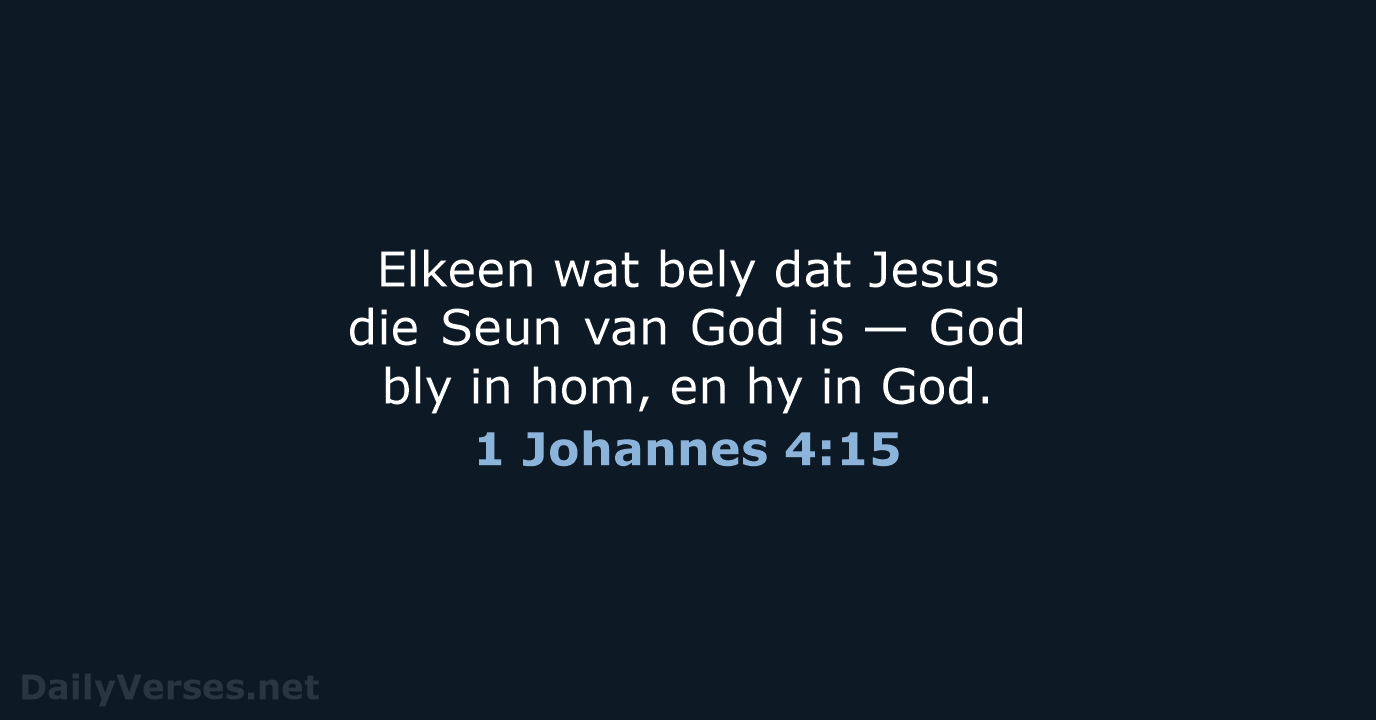 1 Johannes 4:15 - AFR53