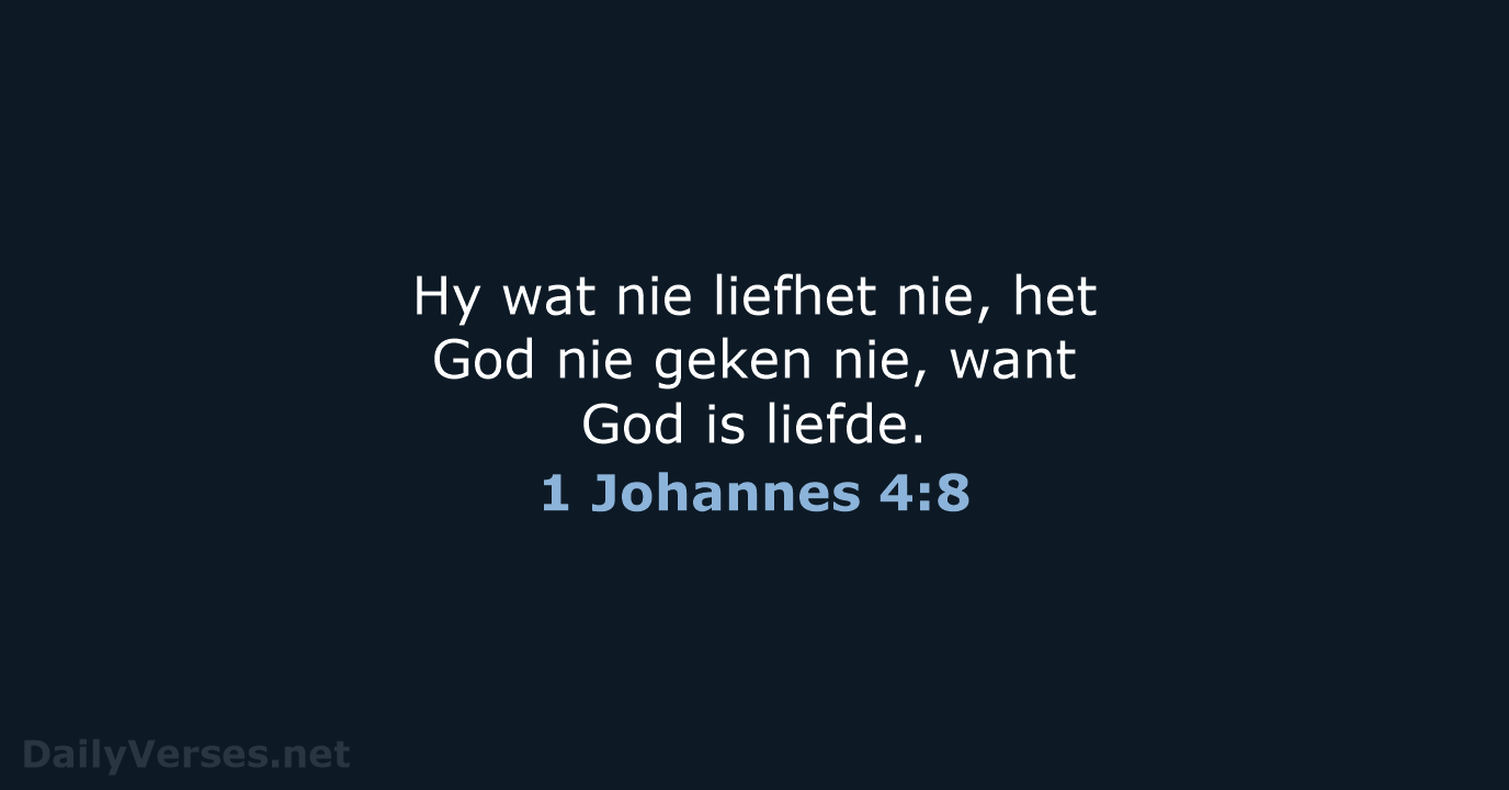 1 Johannes 4:8 - AFR53