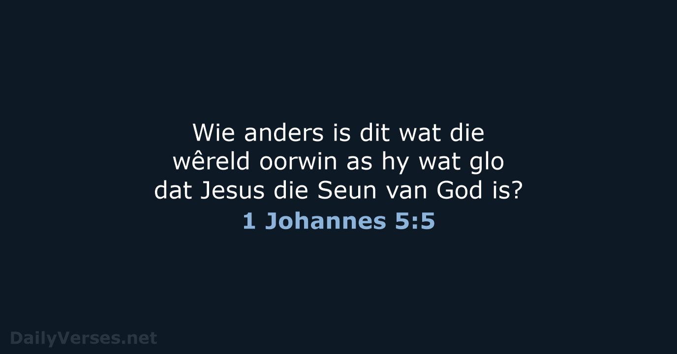 1 Johannes 5:5 - AFR53