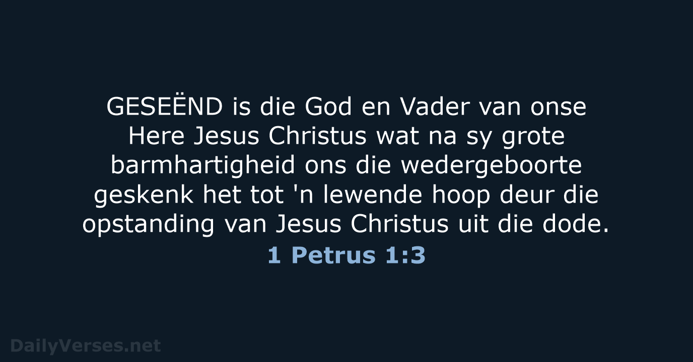 1 Petrus 1:3 - AFR53
