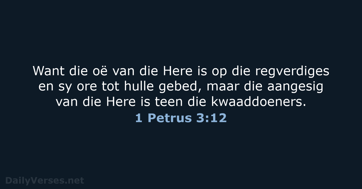 1 Petrus 3:12 - AFR53