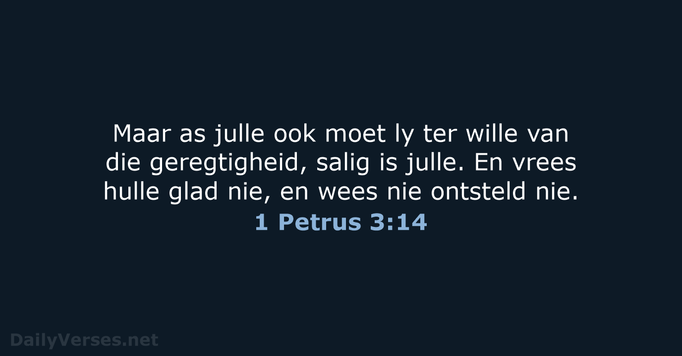 1 Petrus 3:14 - AFR53