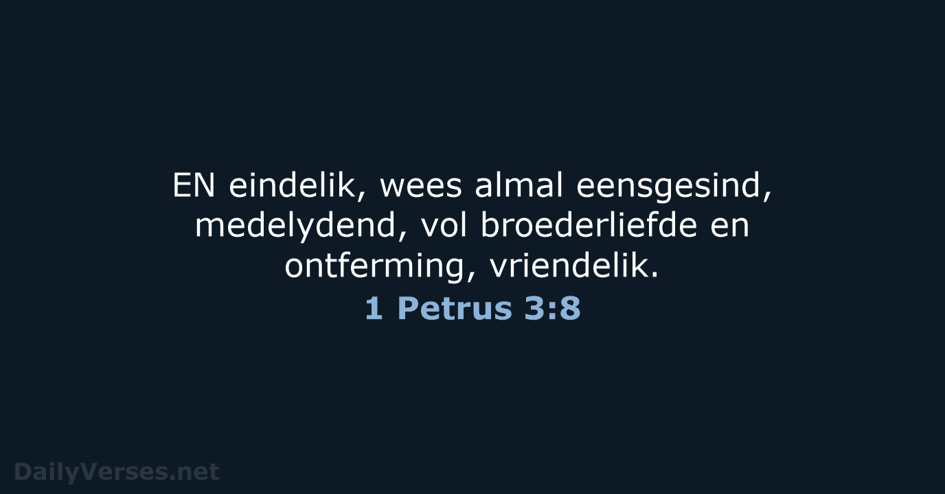 1 Petrus 3:8 - AFR53