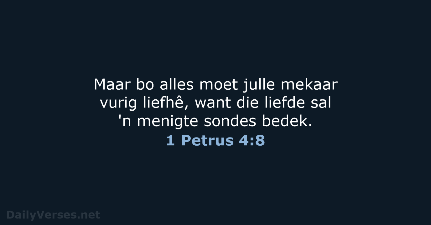 1 Petrus 4:8 - AFR53