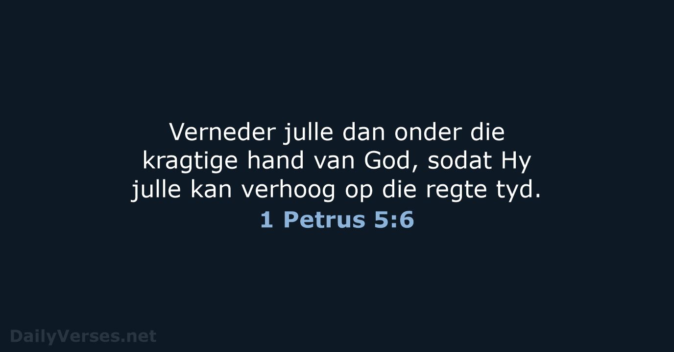 1 Petrus 5:6 - AFR53