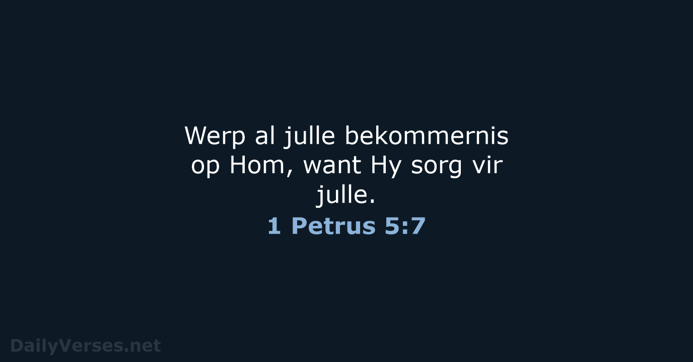 1 Petrus 5:7 - AFR53