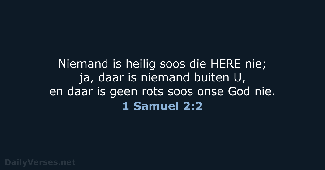 1 Samuel 2:2 - AFR53