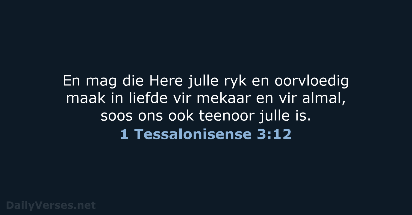 1 Tessalonisense 3:12 - AFR53