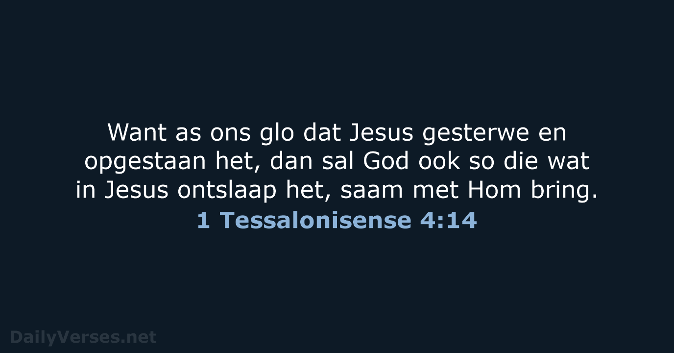 1 Tessalonisense 4:14 - AFR53