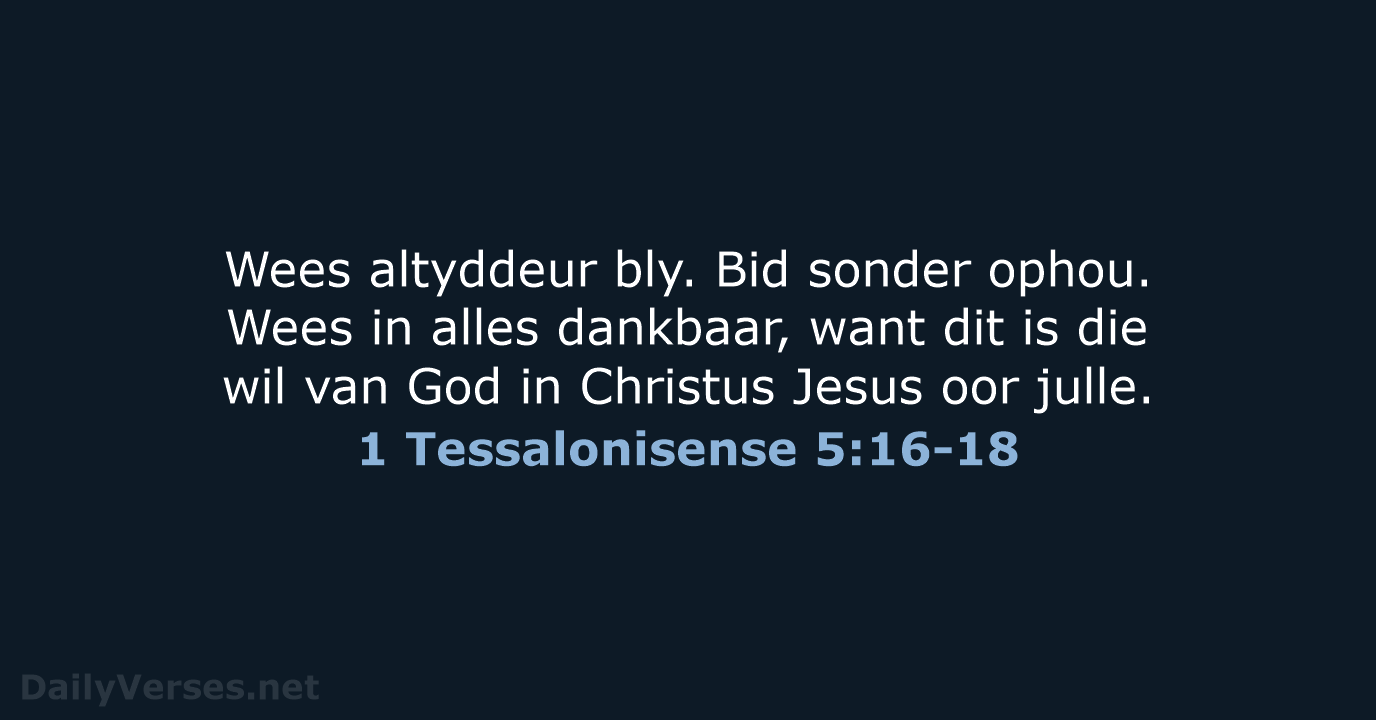 1 Tessalonisense 5:16-18 - AFR53