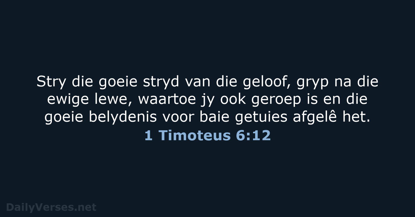 1 Timoteus 6:12 - AFR53