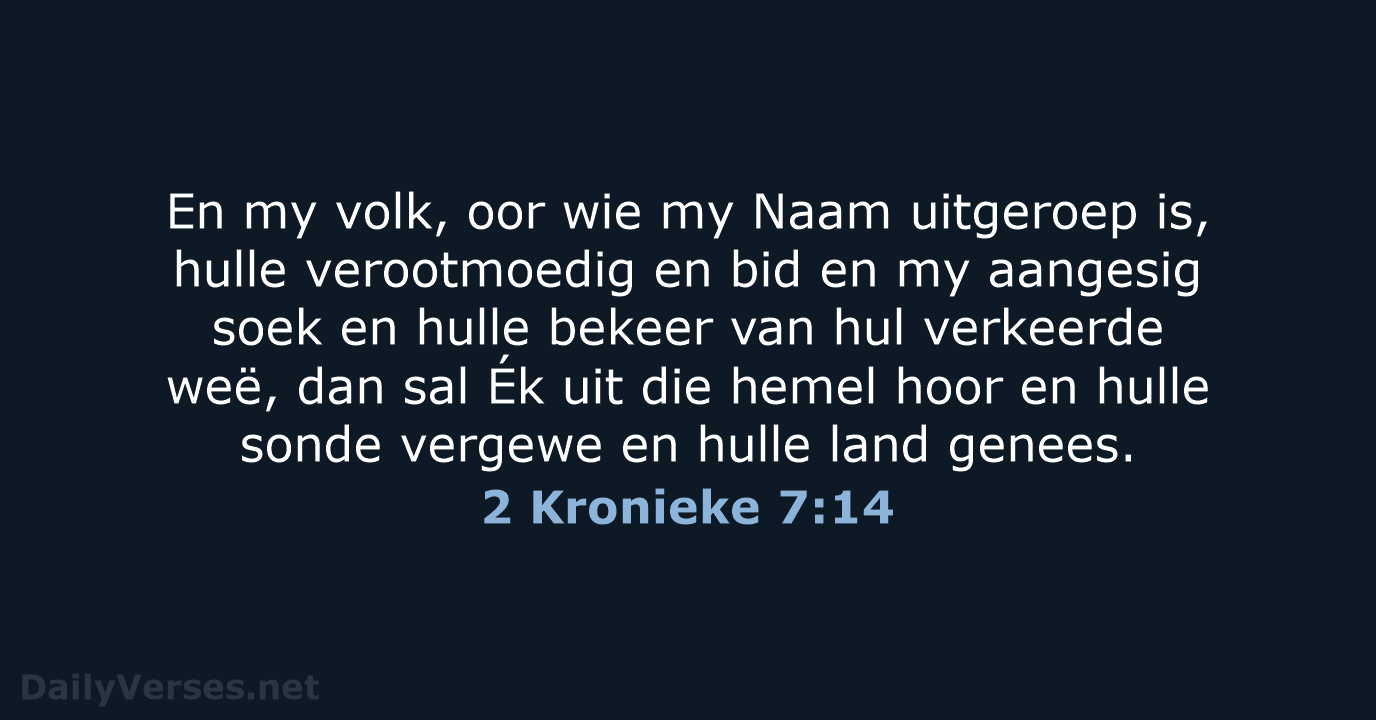 2 Kronieke 7:14 - AFR53