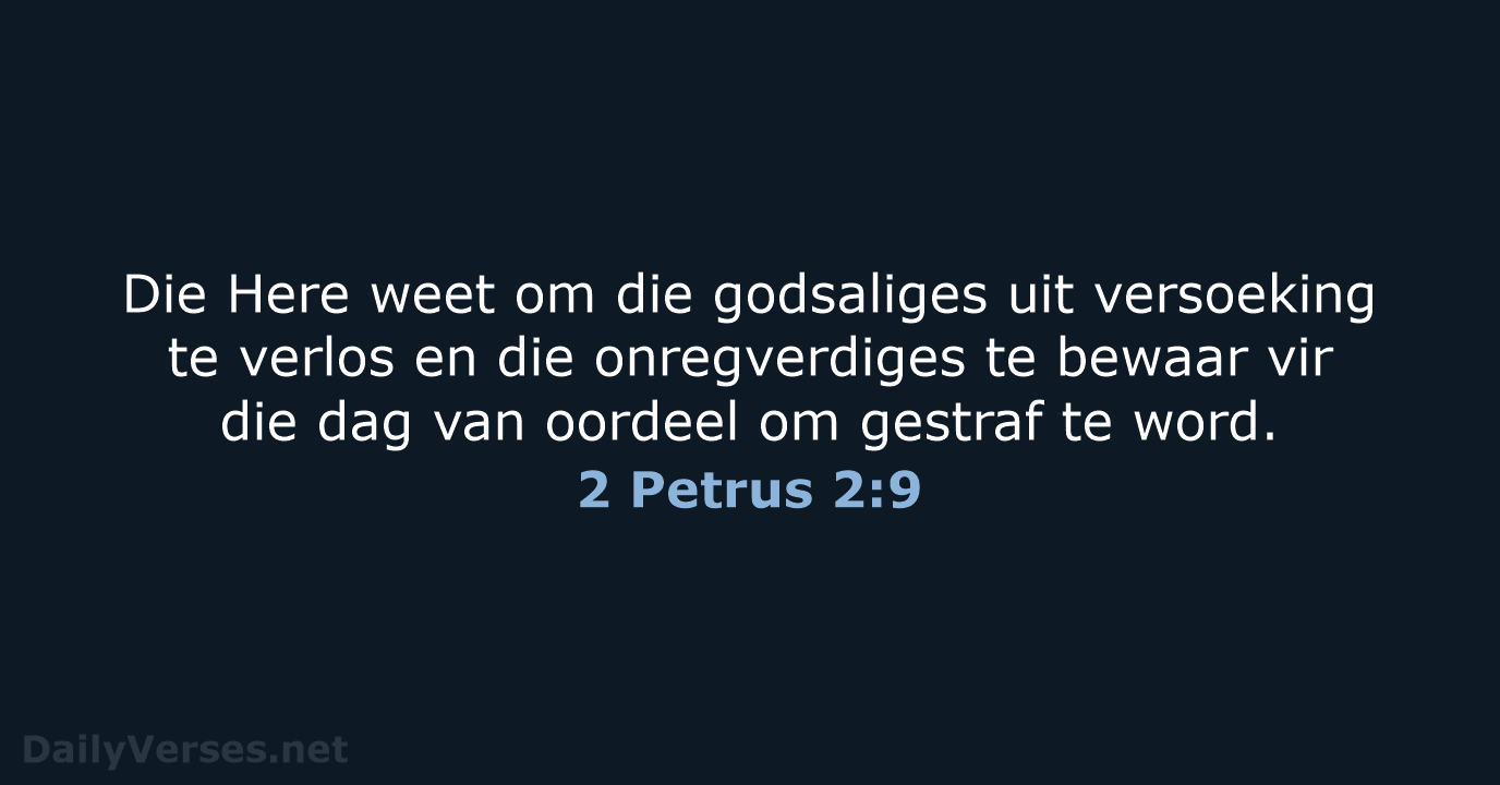 2 Petrus 2:9 - AFR53
