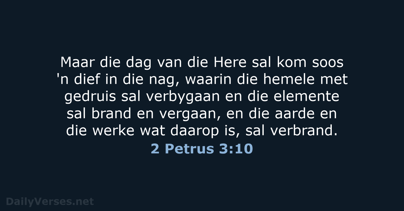 2 Petrus 3:10 - AFR53
