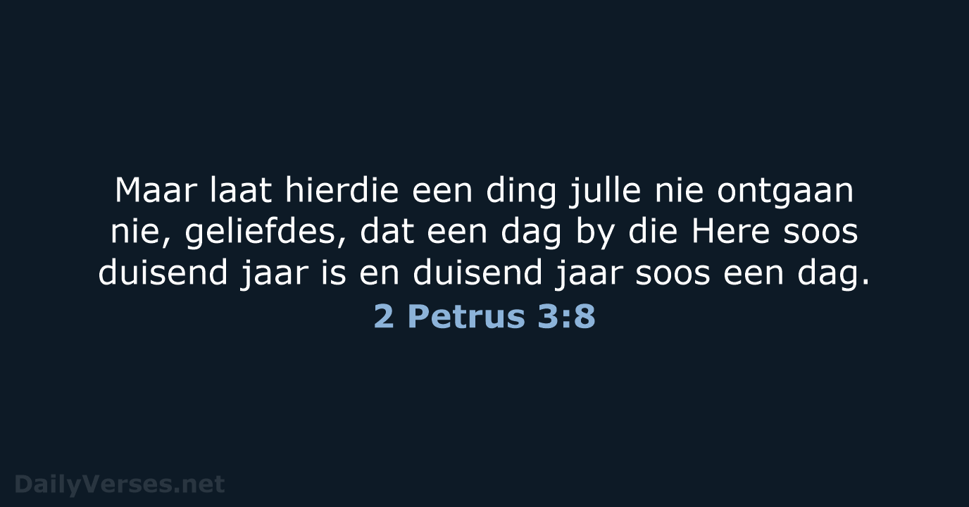 2 Petrus 3:8 - AFR53
