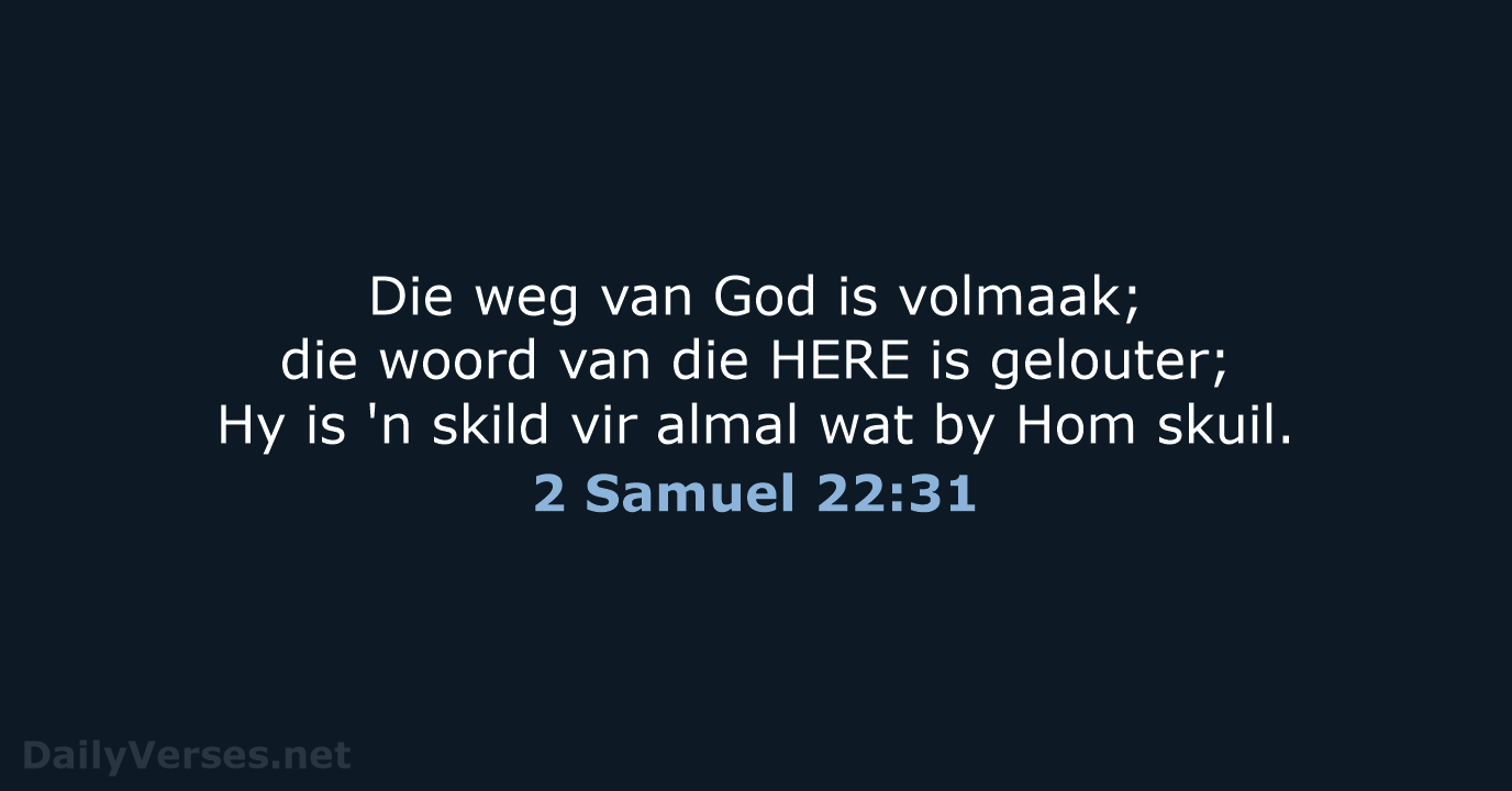 2 Samuel 22:31 - AFR53