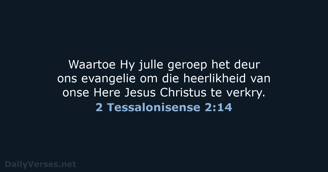 2 Tessalonisense 2:14 - AFR53