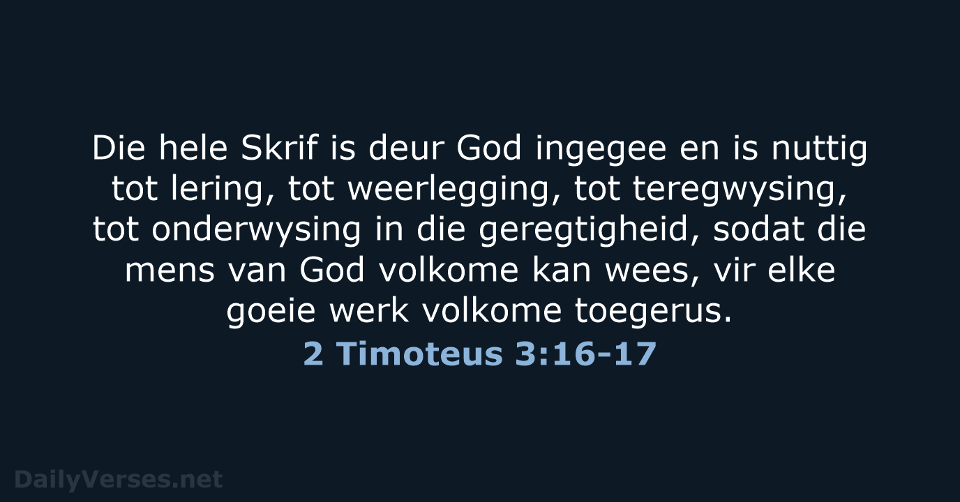 2 Timoteus 3:16-17 - AFR53