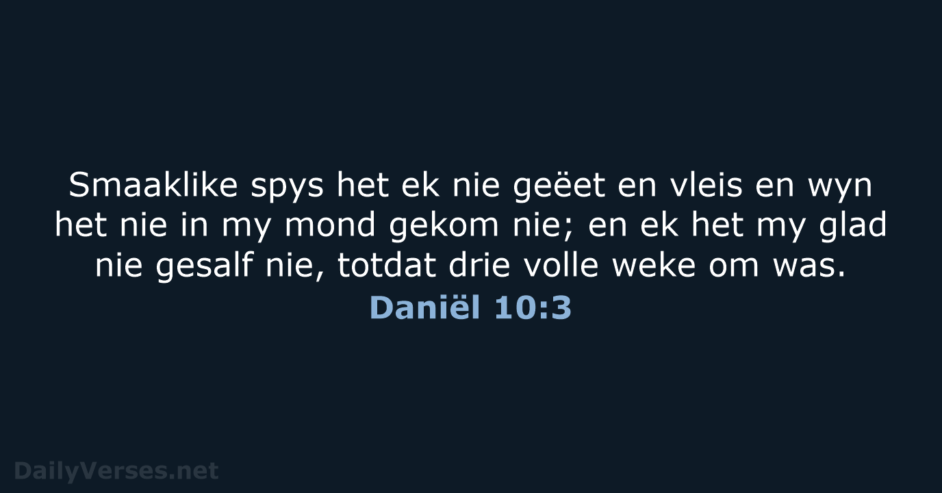 Daniël 10:3 - AFR53
