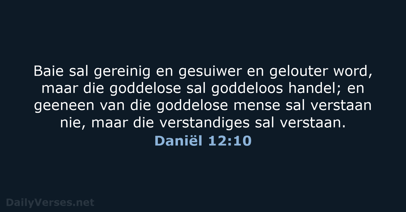 Daniël 12:10 - AFR53