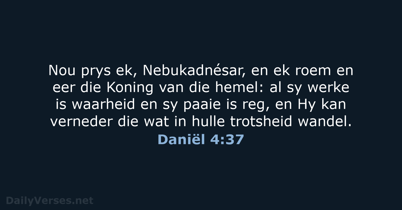 Daniël 4:37 - AFR53