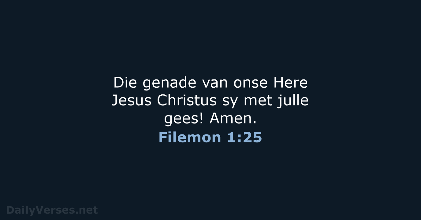 Filemon 1:25 - AFR53