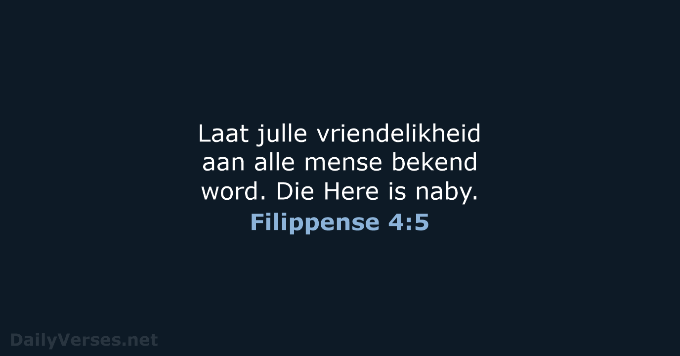 Filippense 4:5 - AFR53